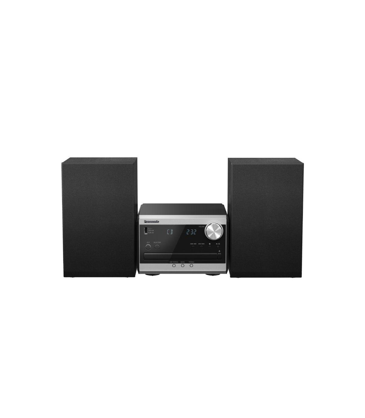 Microcadena con bluetooth Panasonic SC-PM270/ 40W/ Negro y Plata