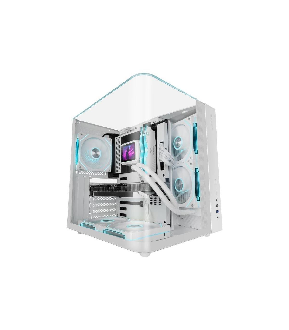 Caja Gaming Semitorre Mars Gaming MC-INFINIOLITE/ Blanca
