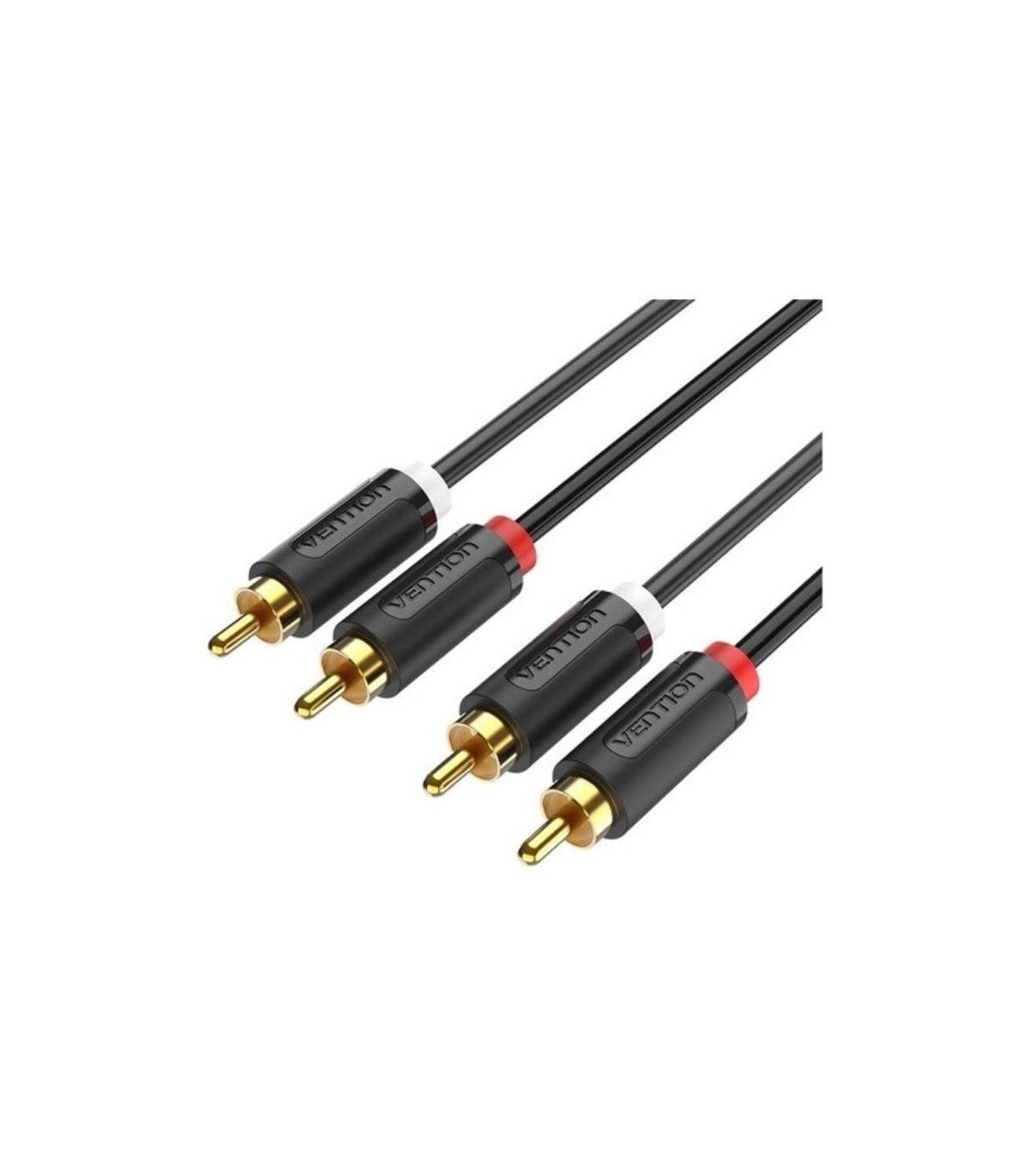 Cable Estreo Vention BCMBG/ 2x RCA Macho - 2x RCA Macho/ 1.5m/ Negro