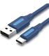 Cable USB 2.0 Tipo-C Vention COKLH/ USB Tipo-C Macho - USB Macho/ 480Mbps/ 2m/ Azul