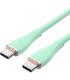 Cable USB 2.0 Tipo-C Vention TAWGF/ USB Tipo-C Macho - USB Tipo-C Macho/ Hasta 100W/ 480Mbps/ 1m/ Verde