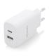 CARGADOR AISENS 25W 1XUSB-C PD3.0 1XUSB-A QC3.0 BLANCO