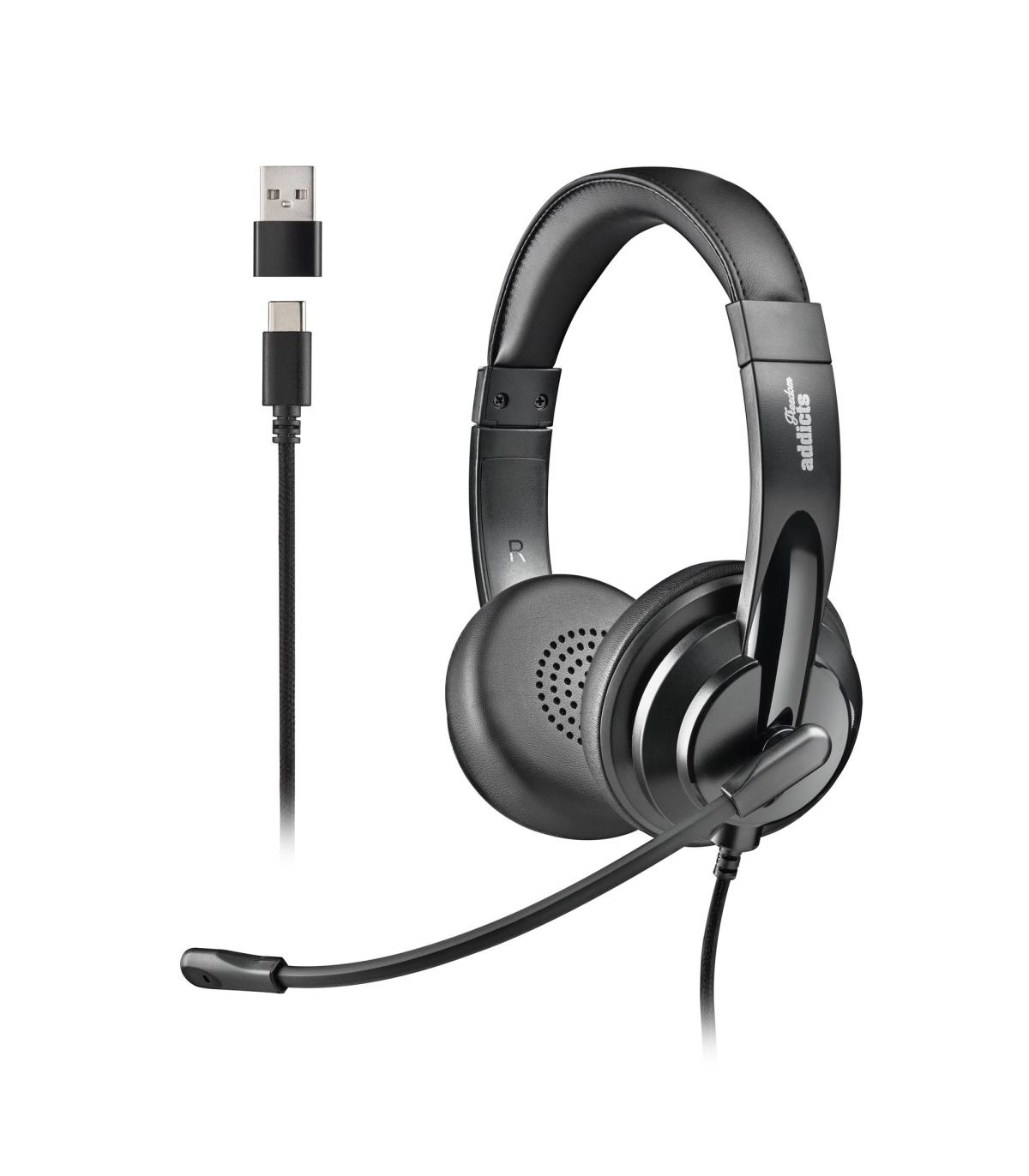 AURICULAR NGS VOX605 USB-C MICROFONO CONTROL VOLUMEN