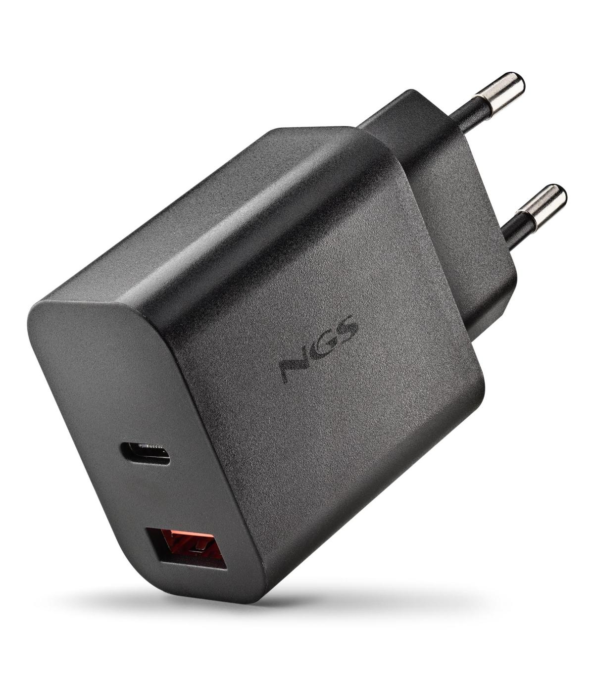 CARGADOR NGS DE PARED ULTRARRAPIDO DE 20W CON 2 PUERTOS USB-C + USB-A