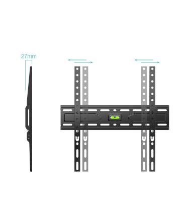 Soporte De Pared Fijo TooQ LP1030F-B Para TV De 32-75'  Hasta 45kg