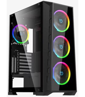 Caja Gaming Semitorre Hiditec MH12 GLASS