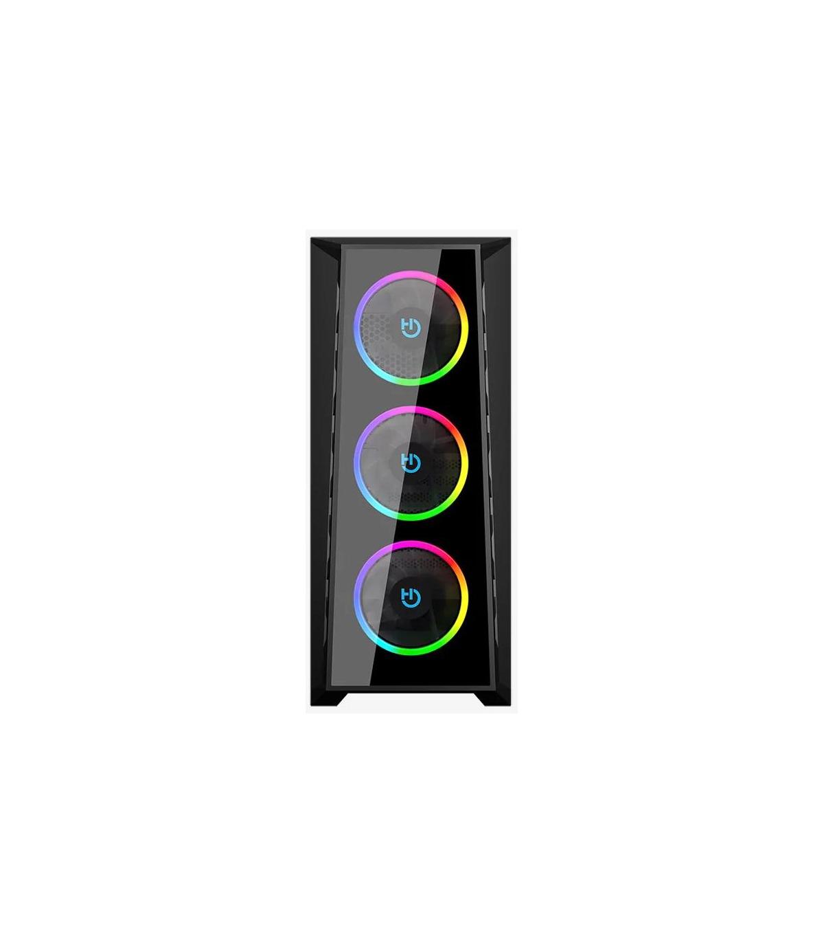 Caja Gaming Semitorre Hiditec MH12 GLASS