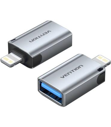Adaptador OTG USB Vention CUCH0/ USB Hembra - Lightning Macho/ Azul