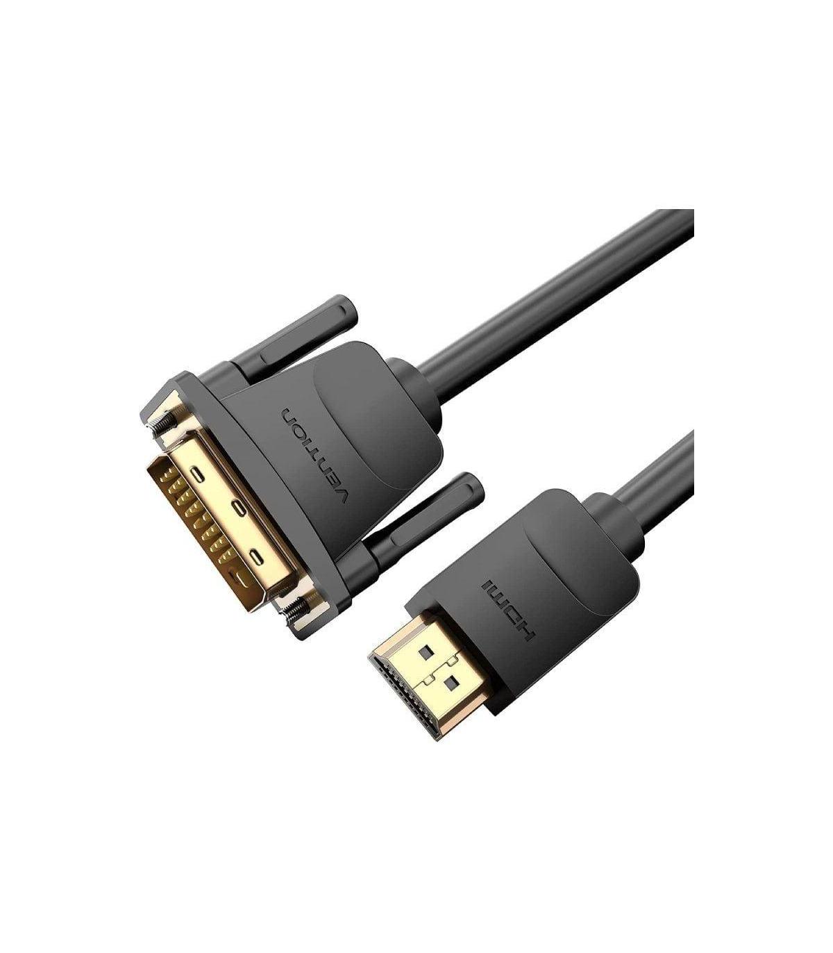 Cable Conversor Vention ABFBH/ DVI Macho - HDMI Macho/ 2m/ Negro