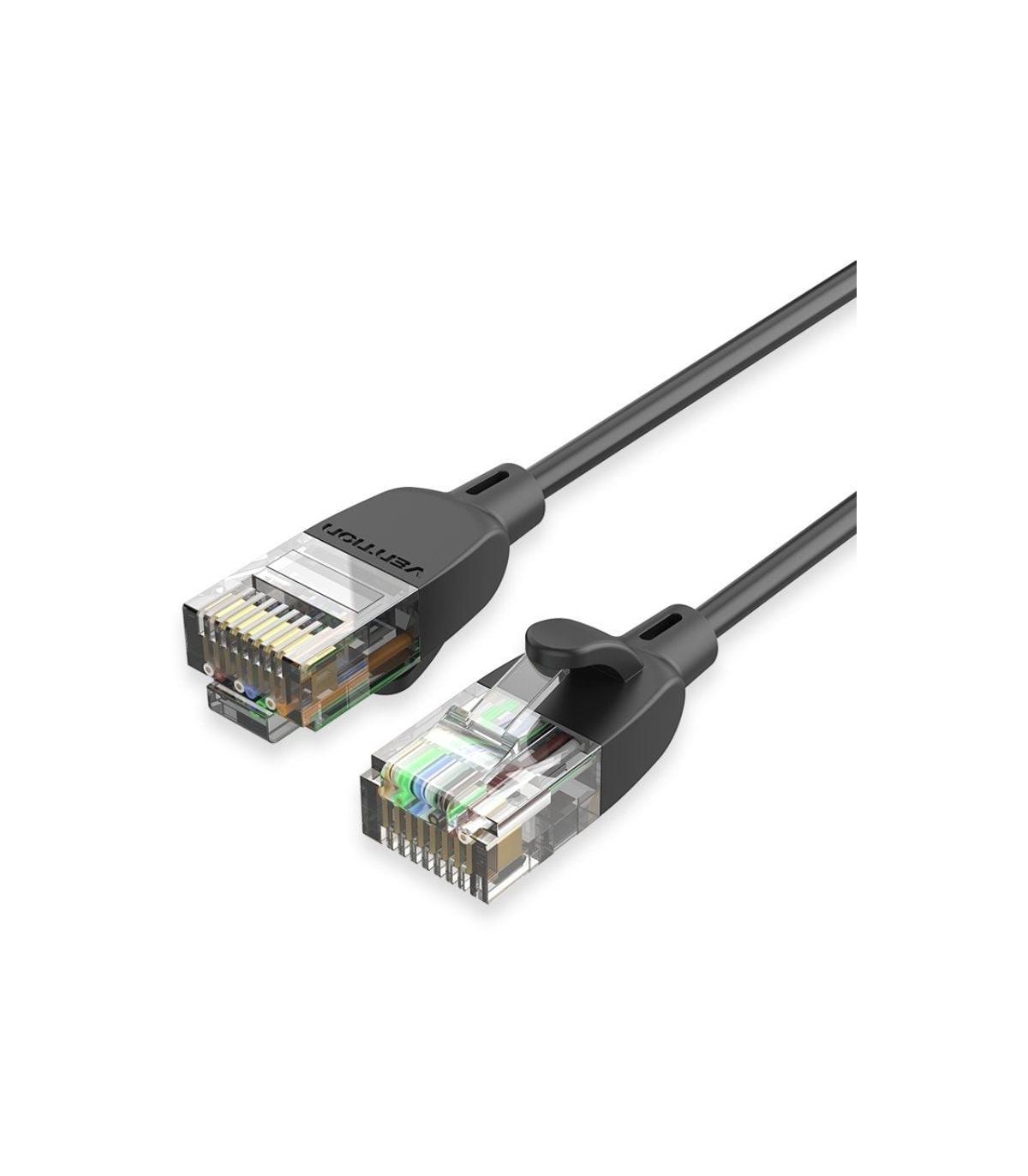 Cable de Red RJ45 UTP Vention IBIBG Cat.6A/ 1.5m/ Negro