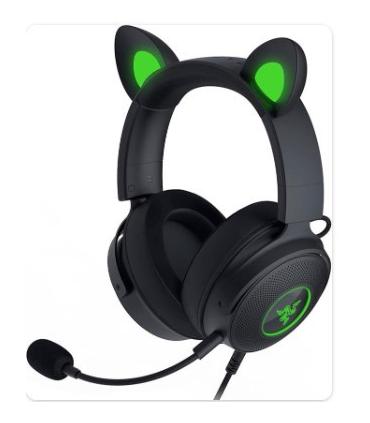 Razer Kraken Kitty V2 Pro Auriculares Almbrico Diadema Juego USB tipo A Negro