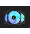 FRACTAL VENTILADOR CAJA ASPECT 12 SERIES RGB PWM 120MM MARCO NEGRO PACK 3 UNID (FD-F-AS1-1207)