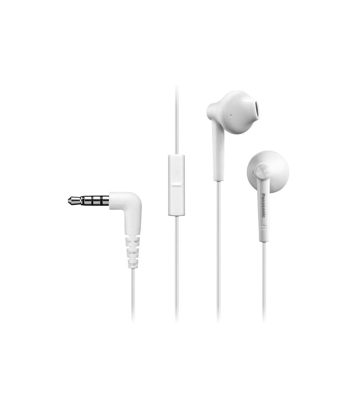 Auriculares Intrauditivos Panasonic RP-TCM55/ con Micrfono/ Jack 3.5/ Blancos