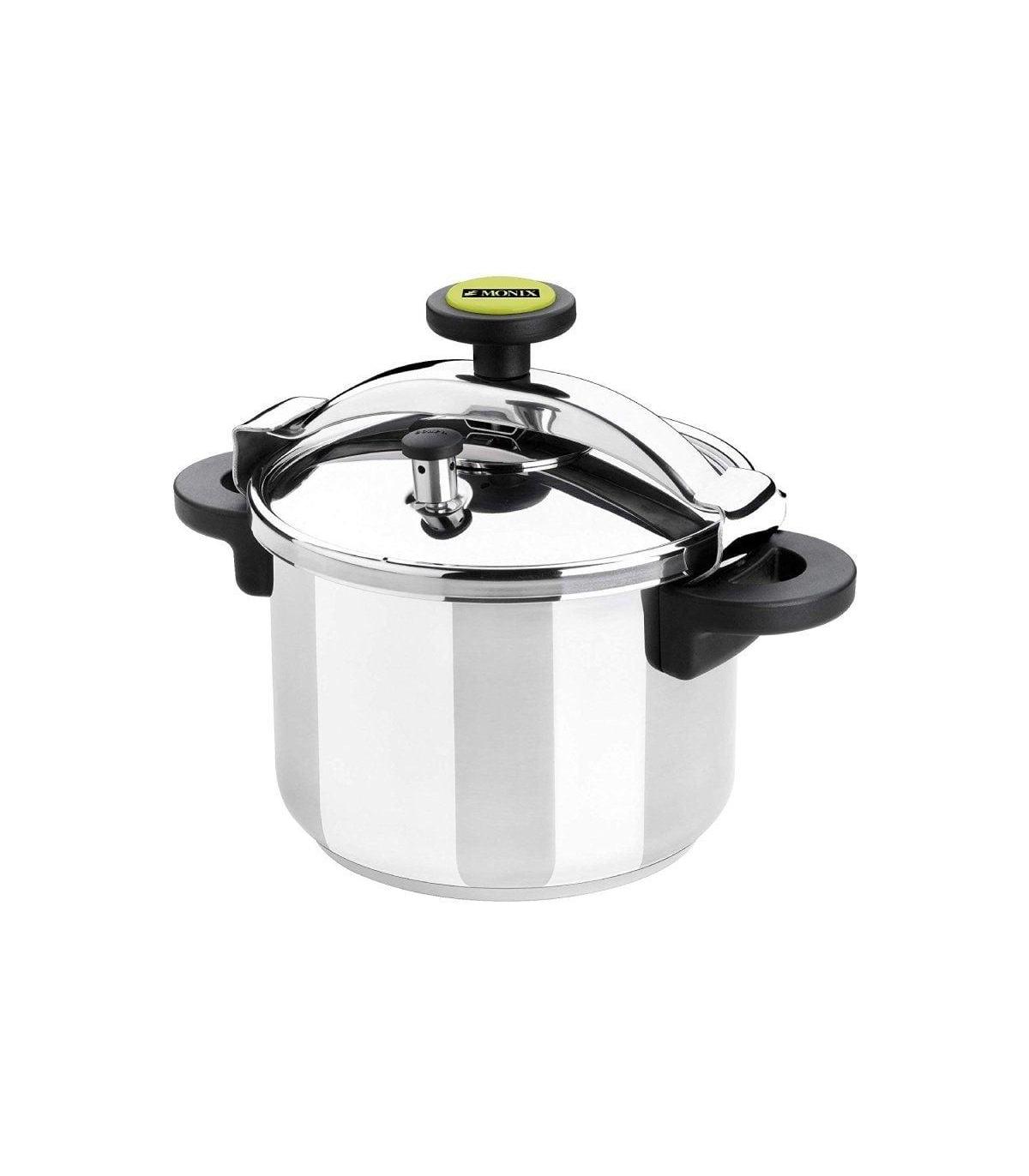 Olla a Presin Monix M530004/ 24cm/ 10L/ Acero Inoxidable/ Apta para Induccin
