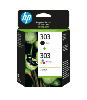 TINTA HP 303 PACK AHORRO 2 NEGRO + CIAN MAGENTA AMARILLO