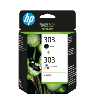TINTA HP 303 PACK AHORRO 2 NEGRO + CIAN MAGENTA AMARILLO
