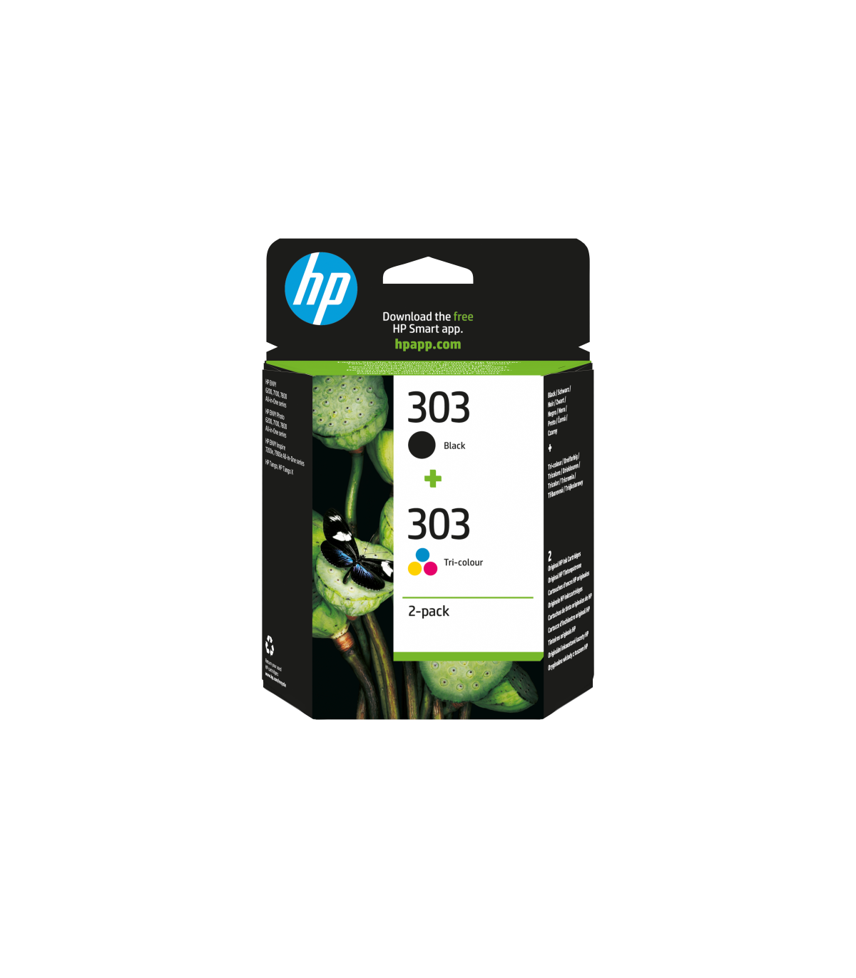 TINTA HP 303 PACK AHORRO 2 NEGRO + CIAN MAGENTA AMARILLO