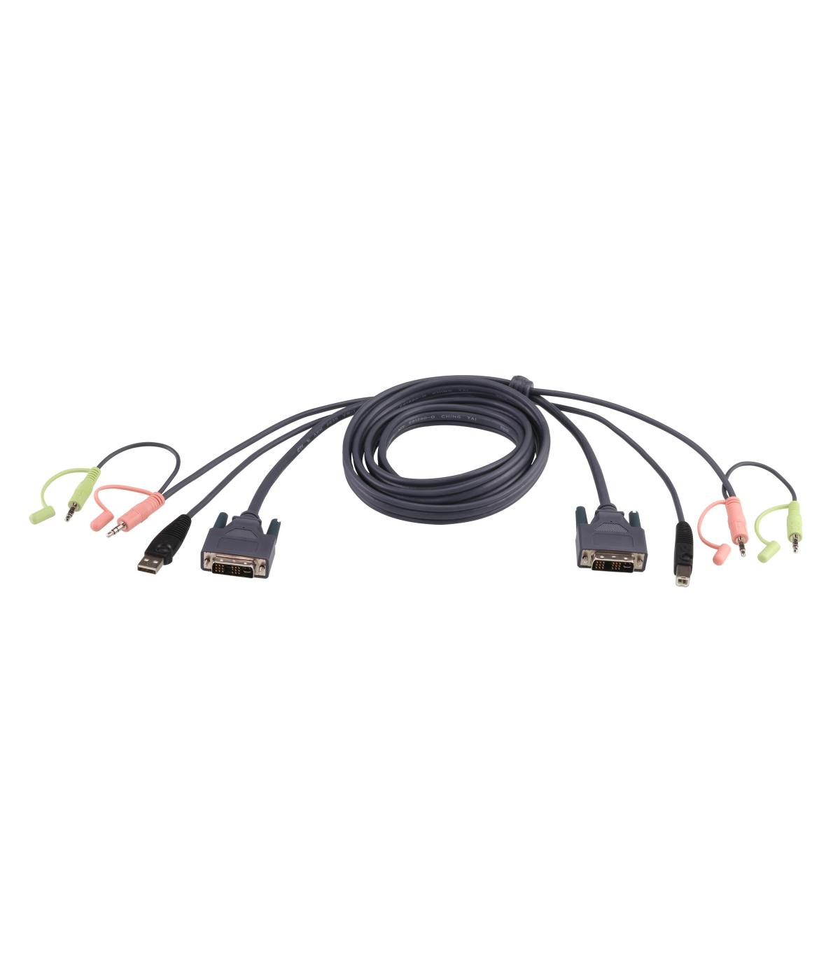 ATEN CABLE KVM DVI-D USB DUAL LINK DE 1,8 M (2L-7D02UD)