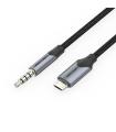 Cable Audio Vention BDGBG/ MicroUSB Macho - Jack 3.5 Macho/ 1.5m/ Negro