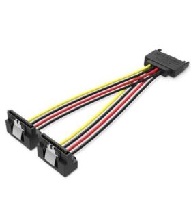 Cable Alimentacin Vention KDBBB/ SATA Macho - 2x SATA Hembra/ 15cm/ Negro