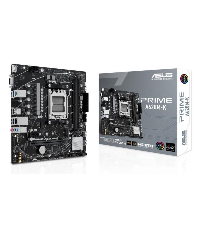 Placa Base Asus Prime A620M-K Socket AM5  DDR5  PCIe 4.0  Micro ATX