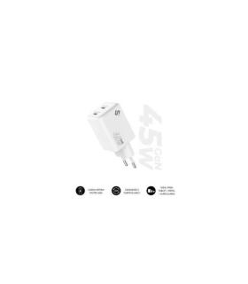 SUBBLIM CARGADOR GAN 45W CHARGER USB C+C