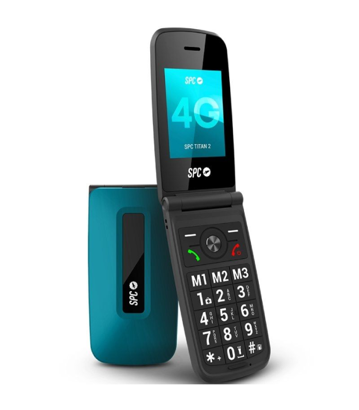 Telfono Mvil SPC Titan 2 para Personas Mayores/ 4G/ Azul