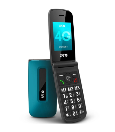 Telfono Mvil SPC Titan 2 para Personas Mayores/ 4G/ Azul