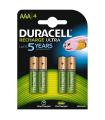 Pack De 4 Pilas AAA Duracell HR03-A  1.2V  Recargables