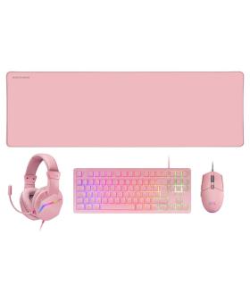 Pack Gaming Mars Gaming MCP-RGB3P  Teclado RGB + Ratn Ptico + Alfombrilla XXL + Auriculares