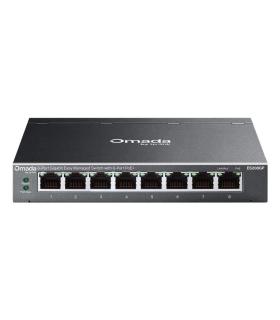 TP-Link Omada ES208GP Switch Gestionado L2 Gigabit Ethernet (10 100 1000) Energa Sobre Ethernet (PoE) DIN Rail Negro