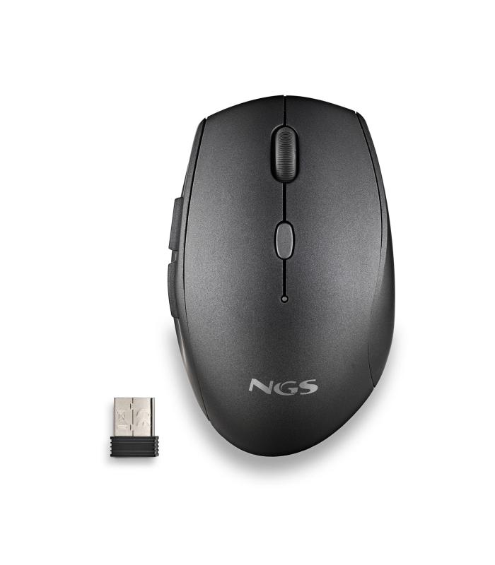 RATON NGS INALAMBRICO ERGONOMICO SILENCIOSO BEE BLACK USB