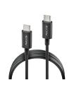 CABLE NGS CARGA RAPIDA DE USB C A USB C DE 1 M DE LONGITUD 60W BLACK