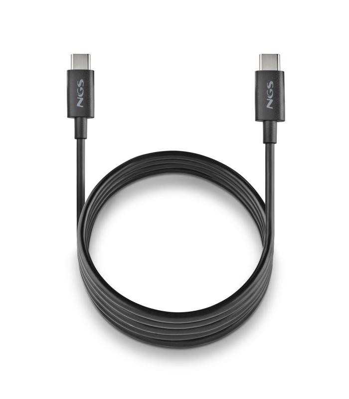 CABLE NGS CARGA RAPIDA DE USB C A USB C DE 1 M DE LONGITUD 60W BLACK