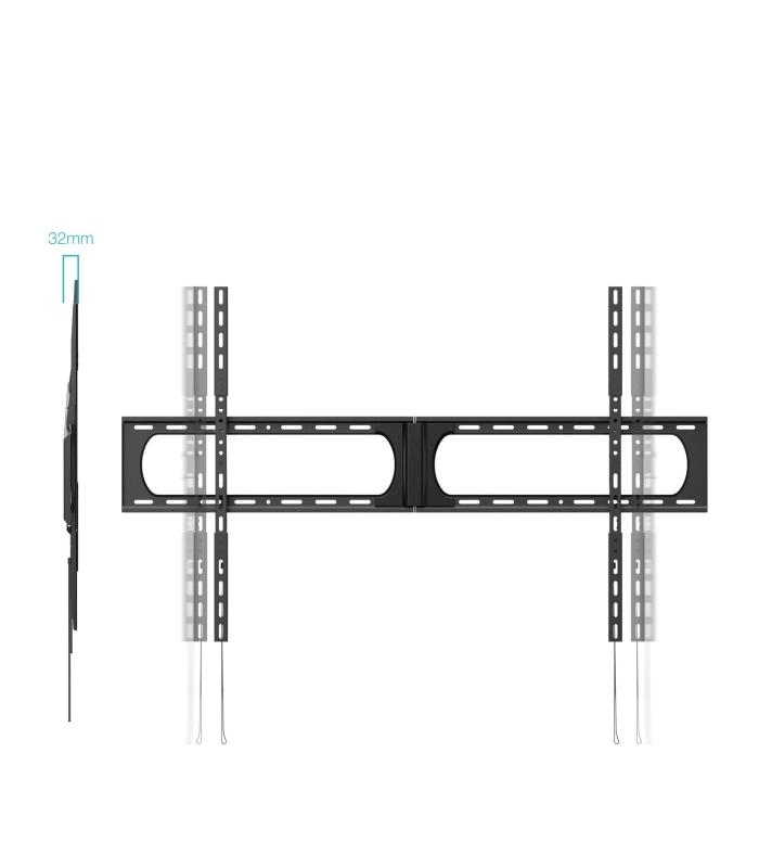 Soporte De Pared Fijo TooQ LP37140F-B Para TV De 37-140'  Hasta 125kg