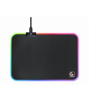 ALFOMBRILLA GAMING GEMBIRD LUZ LED NEGRO M 350X250X4 RGB