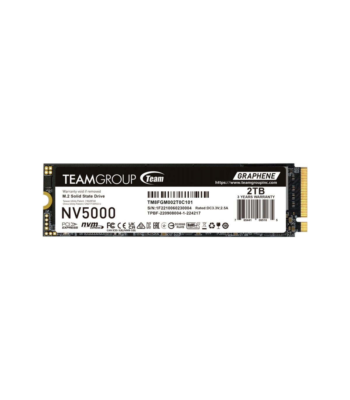 SSD TEAMGROUP NV 5000 M.2 NVMe 2280 PCI-E GEN4X4 C47 2TB