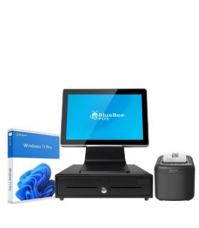 POS-ONE PACK: TPV Compacto 15\" J6412 - Impresora ticket - Cajn portamonedas - W11P