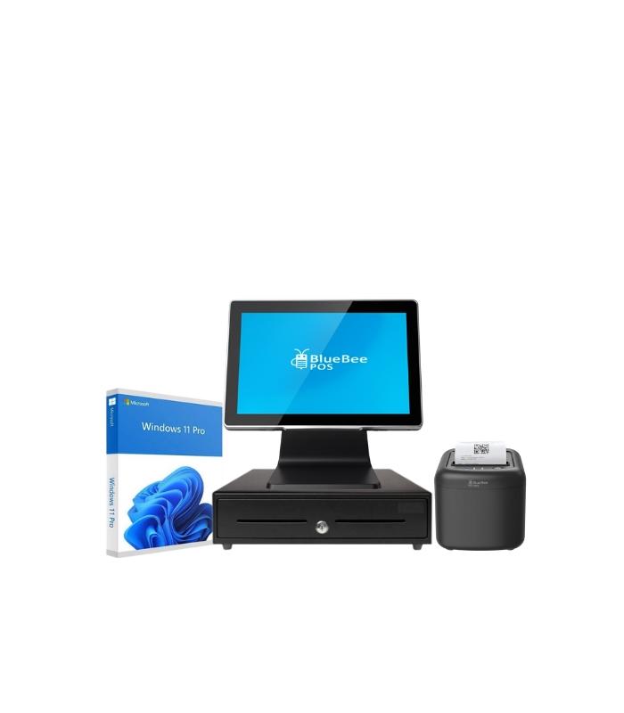 POS-ONE PACK: TPV Compacto 15\" J6412 - Impresora ticket - Cajn portamonedas - W11P