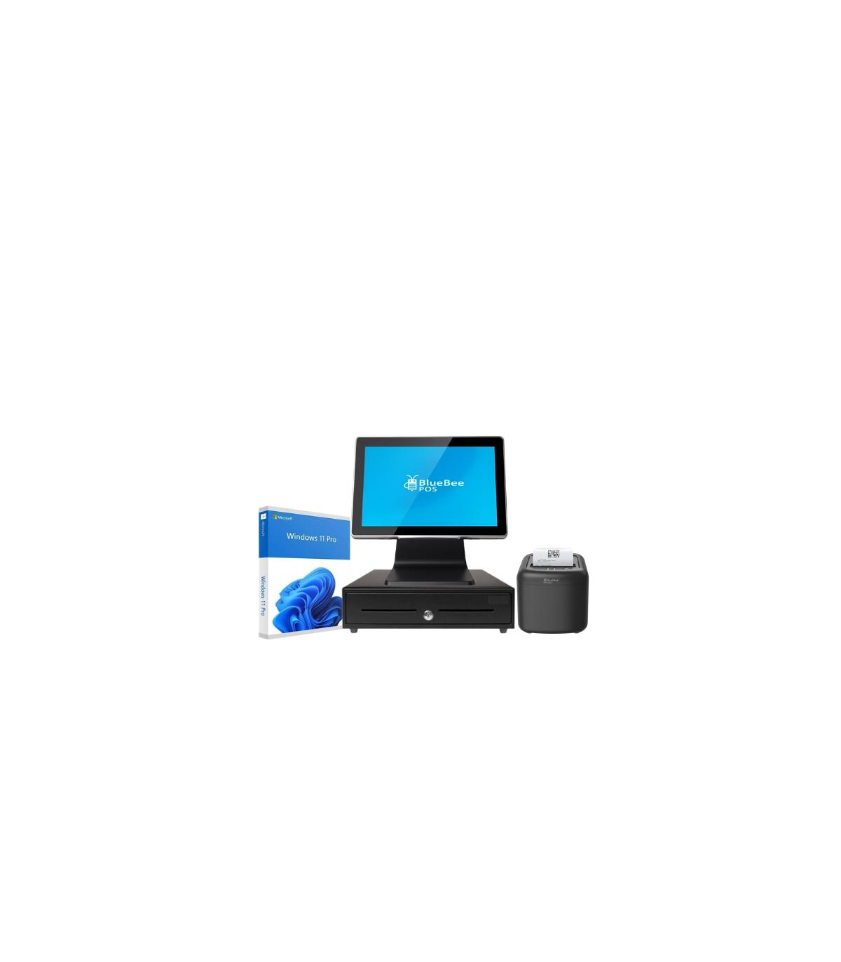 POS-ONE PACK: TPV Compacto 15\" J6412 - Impresora ticket - Cajn portamonedas - W11P