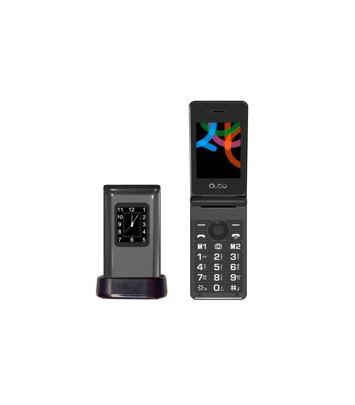 Telefono Qubo X-28BKC Negro - 2,8\"+1,77\" - Base