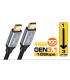 Cable USB 3.2 Gen2 C - C (thunderboldt) 100W 10 Gbps 4K 60Hz 3 metros