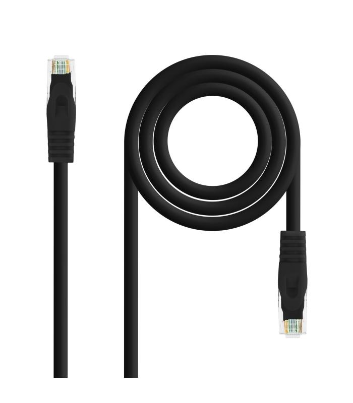 Nanocable - Cable Red Latiguillo Lszh Cat.6a Utp Awg24 Negro 25cm