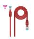 Cable De Red Latiguillo Cat.7 600MHZ LSZH SFTP PIMF AWG26, Rojo, 2 M