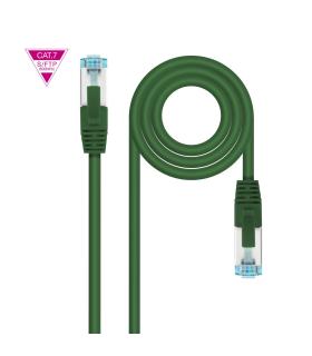 Cable De Red Latiguillo Cat.7 600MHZ LSZH SFTP PIMF AWG26, Verde, 25 Cm