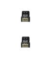 Nanocable - CABLE RED LATIGUILLO RJ45 LSZH CAT.6A UTP AWG24, NEGRO, 1.0 M