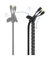 Organizador De Cables Flexible - 25 Mm - 1.0m - Negro