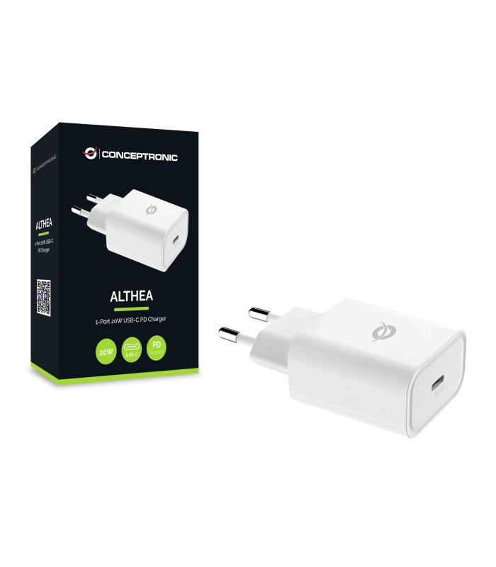 CARGADOR DE PARED QUICK CHARGE   PD USB-C CONCEPTRONIC ALTHEA 20W