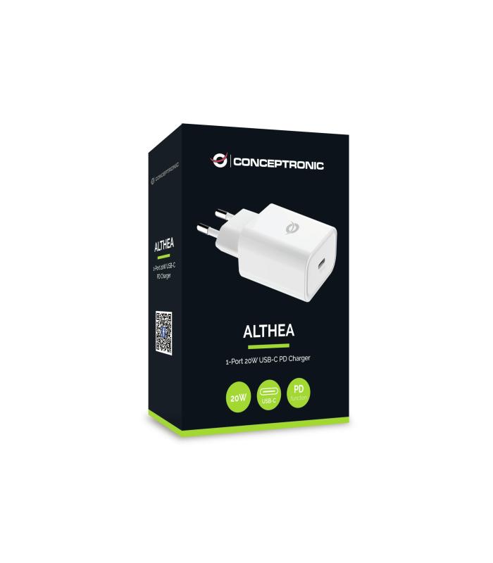 CARGADOR DE PARED QUICK CHARGE   PD USB-C CONCEPTRONIC ALTHEA 20W