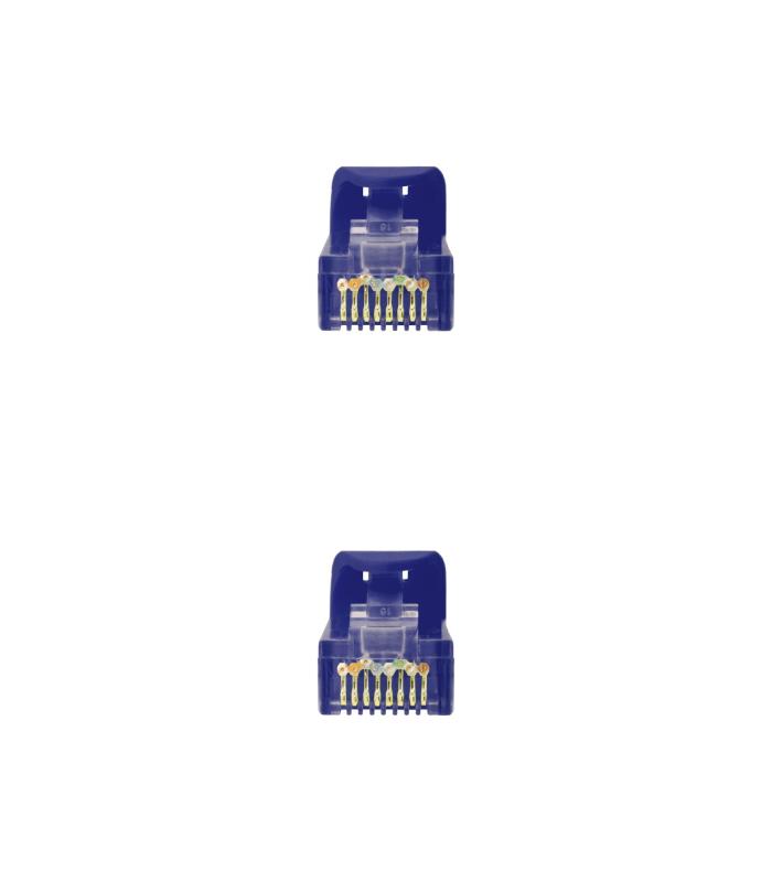 Nanocable - Cable De Red Latiguillo RJ45 LSZH Cat.6A UTP AWG24 - Azul - 0.5m
